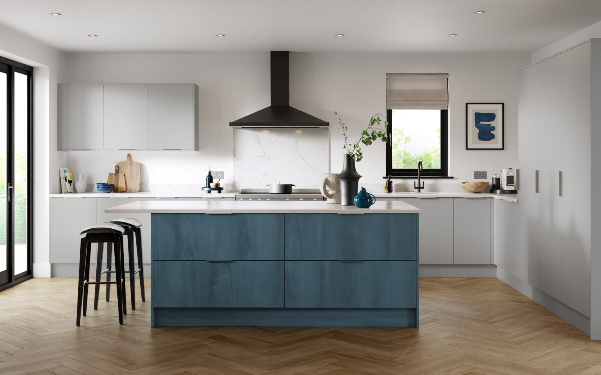 https://blossomavenue.co.uk/app/uploads/2023/04/zurfiz-supermatt-croma-blue-and-supermatt-light-grey-kitchen-1200x750.jpg