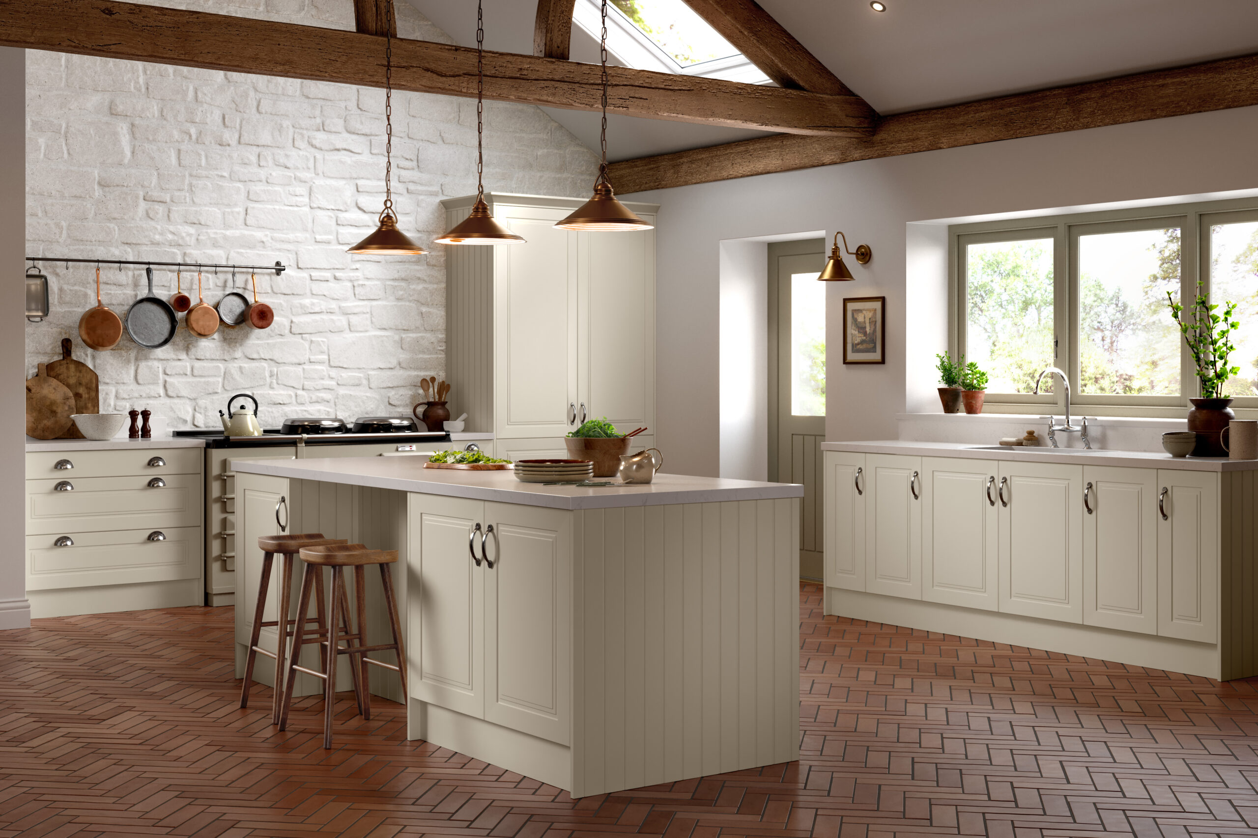 Bella Antique White | Contemporary Kitchen | Blossom Avenue