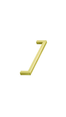 Square D Handle Brushed Brass 1