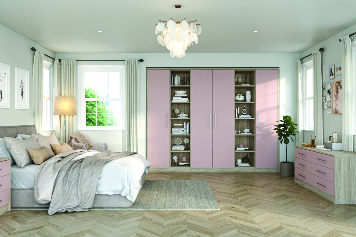 Bella Matt Blush Pink and Urban Oak / Style: Venice