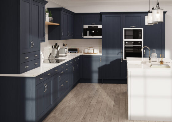 Waterford Woodgrain Indigo Blue